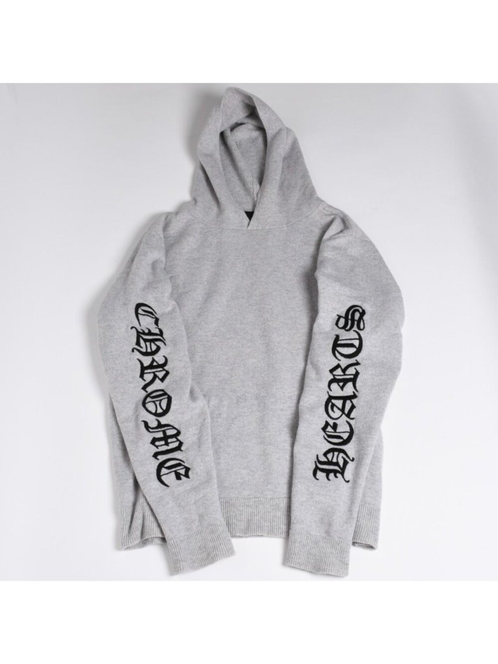 Chrome Hearts Life Sentence Sleeves Logo Embroidery Cashmere Pullover Hoodie
